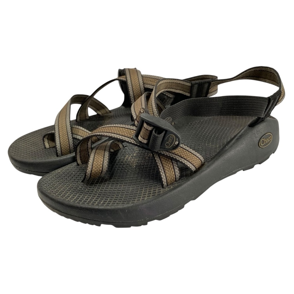 Chaco Brown and Black Strappy Men's Sandals